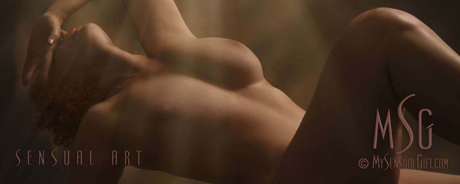 This artistic nude was created in our boudoir and nude photography studio.